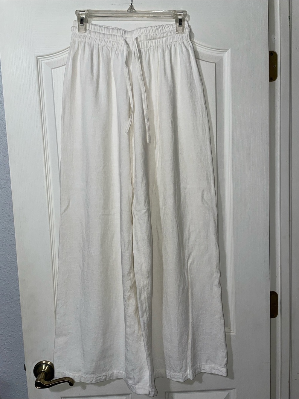 Bayu The Label Linen Blend Wide Leg Pants
